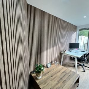 Walnut Internal Wall Panels - In Home Office