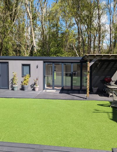Steel Framed Garden Room with Classic Grey Cladding